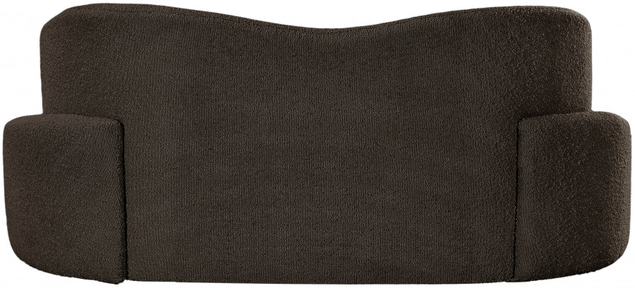 Principessa 68" Boucle Fabric Upholstered Loveseat