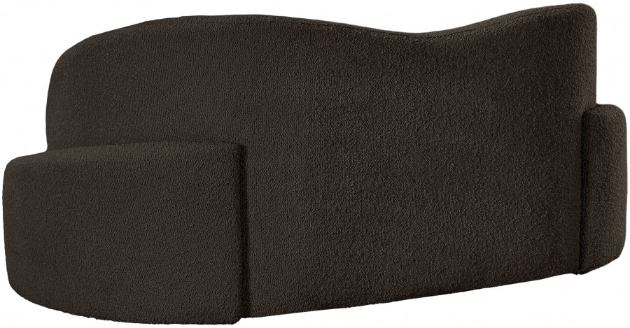 Principessa 68" Boucle Fabric Upholstered Loveseat